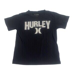 Hurley Boys Short Sleeve T-Shirt Size 5 Toddler Black White Logo